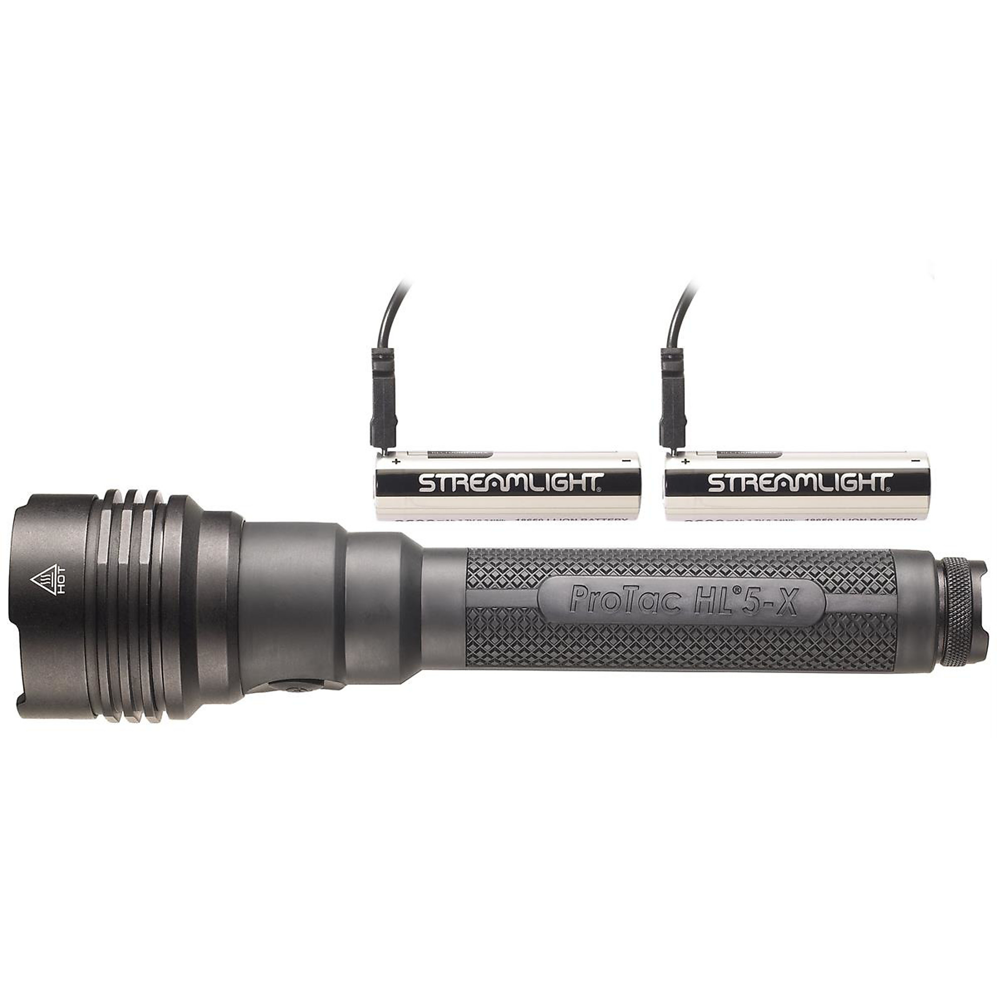 Streamlight ProTac HL 5-X USB Flashlight — 3500 Lumens, Includes SL-B26 Battery Packs, Dual USB Cord, Wrist Lanyard, Model# STL88081